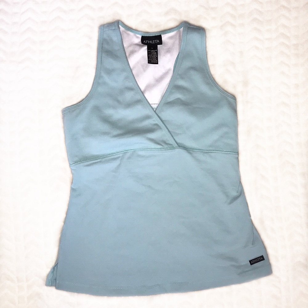 Athleta | Crossover V Neck Workout Tank Top